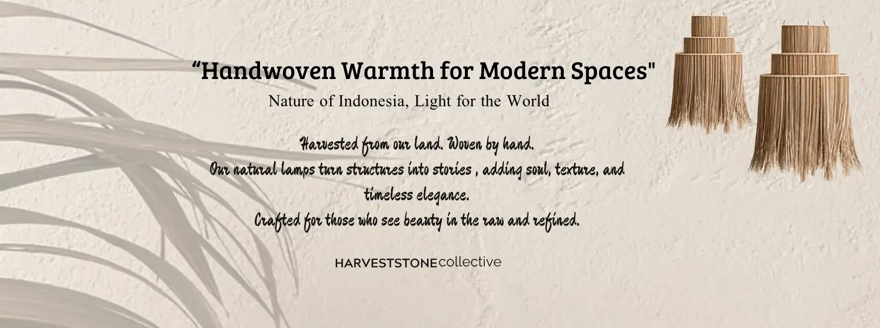 Handwoven Rattan Lampshade Natural Lighting - Harveststone Collective Premium Indonesian Craftsmanship